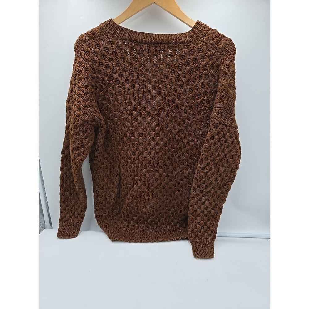 Cie Internationale Express Hand‎ Knitted Chunky XS Colonial Fall Sweater Cottage - Picture 9 of 16